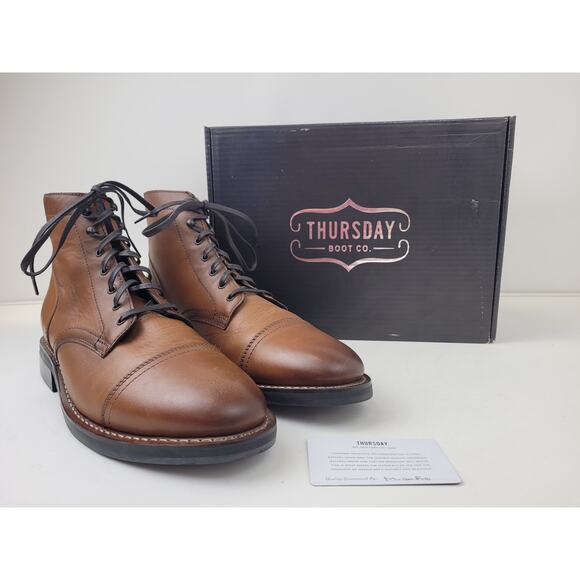 Thursday Boot Company Men's Captain Boots in Brandy Sz 13 NWB - Picture 11 of 12
